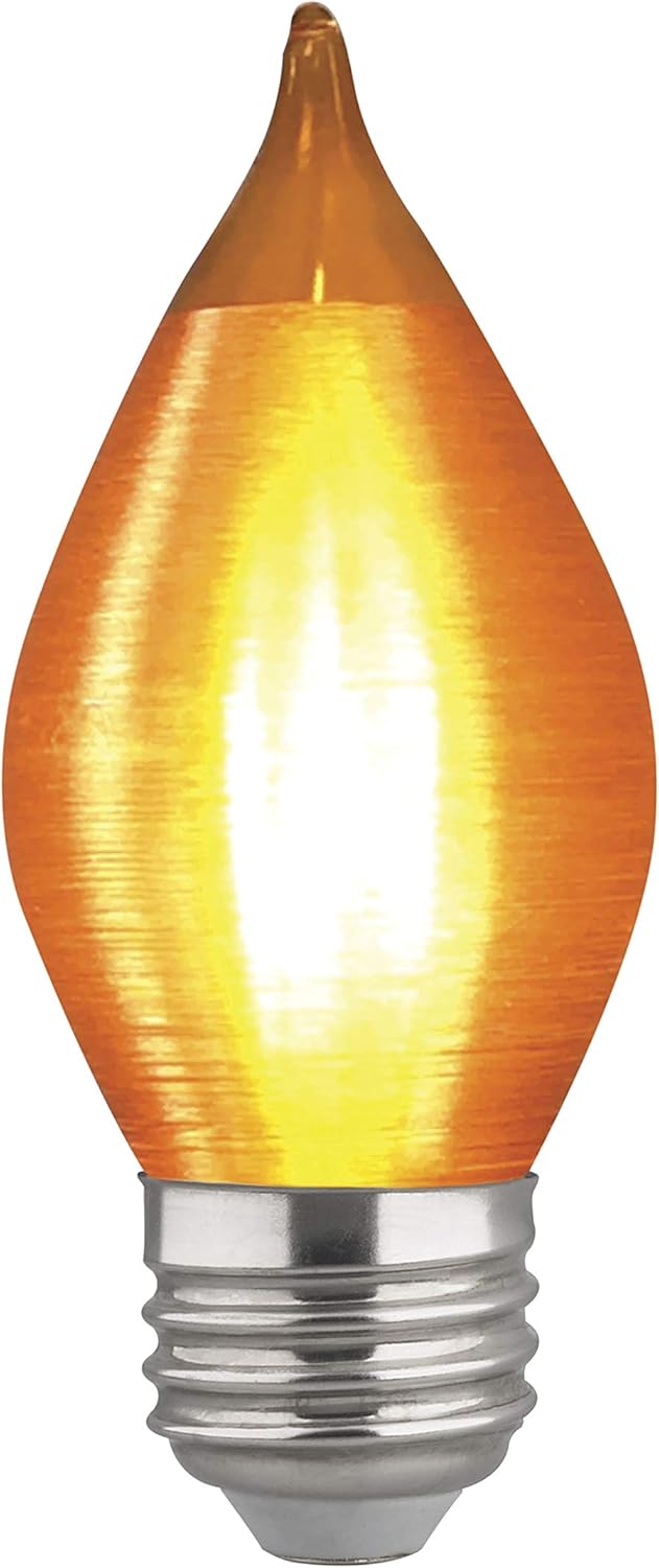 Satco S23412 Medium Light Bulb in Bronze/Dark Finish, Spun Amber