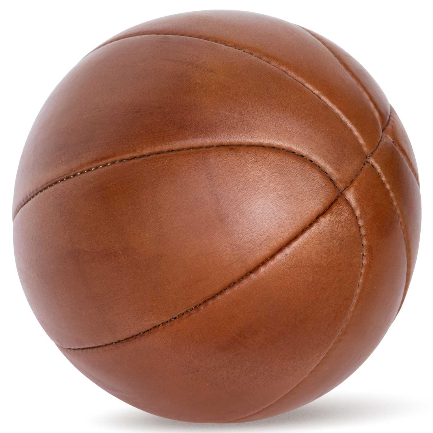 Handgemachter Retro Basketball Echtleder Vintage Design Größe 5 – Dekoball Old School Leder Basketball Sammlerstück Geschenk Sport Deko