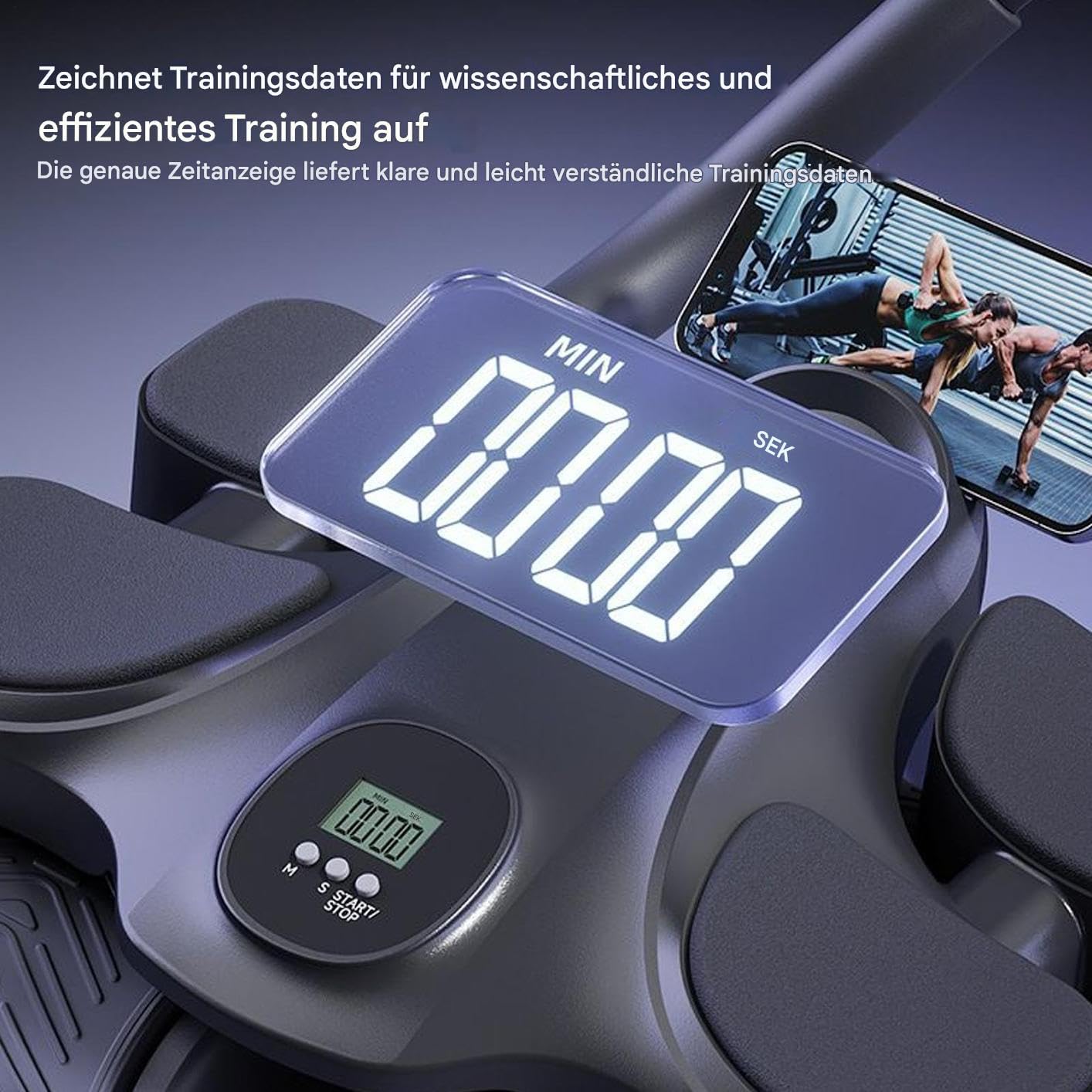 Ab Roller Wheel z timerem i automatycznym zawieszeniem wstecznym
