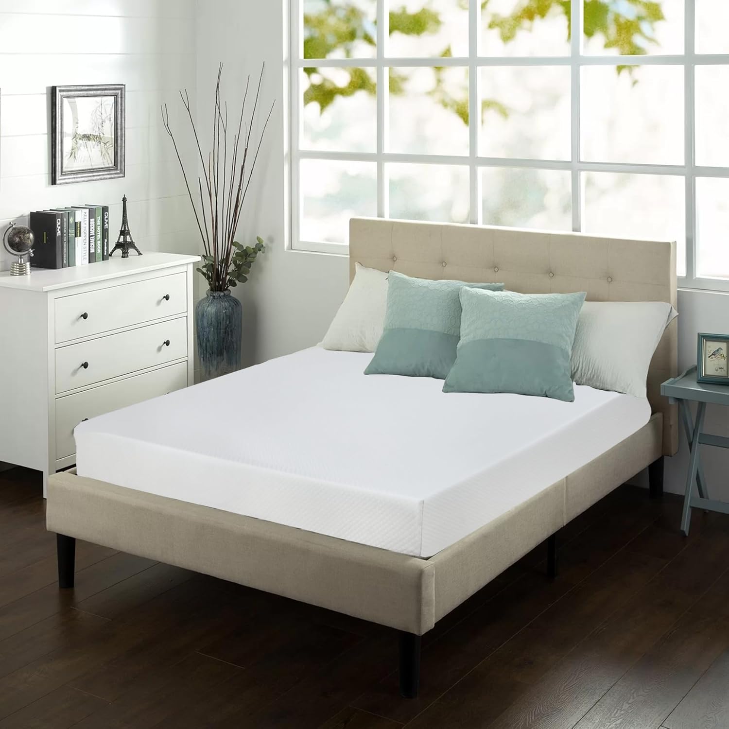 HWGEBY Twin Mattress Memory Foam with Cover, 6 Inch