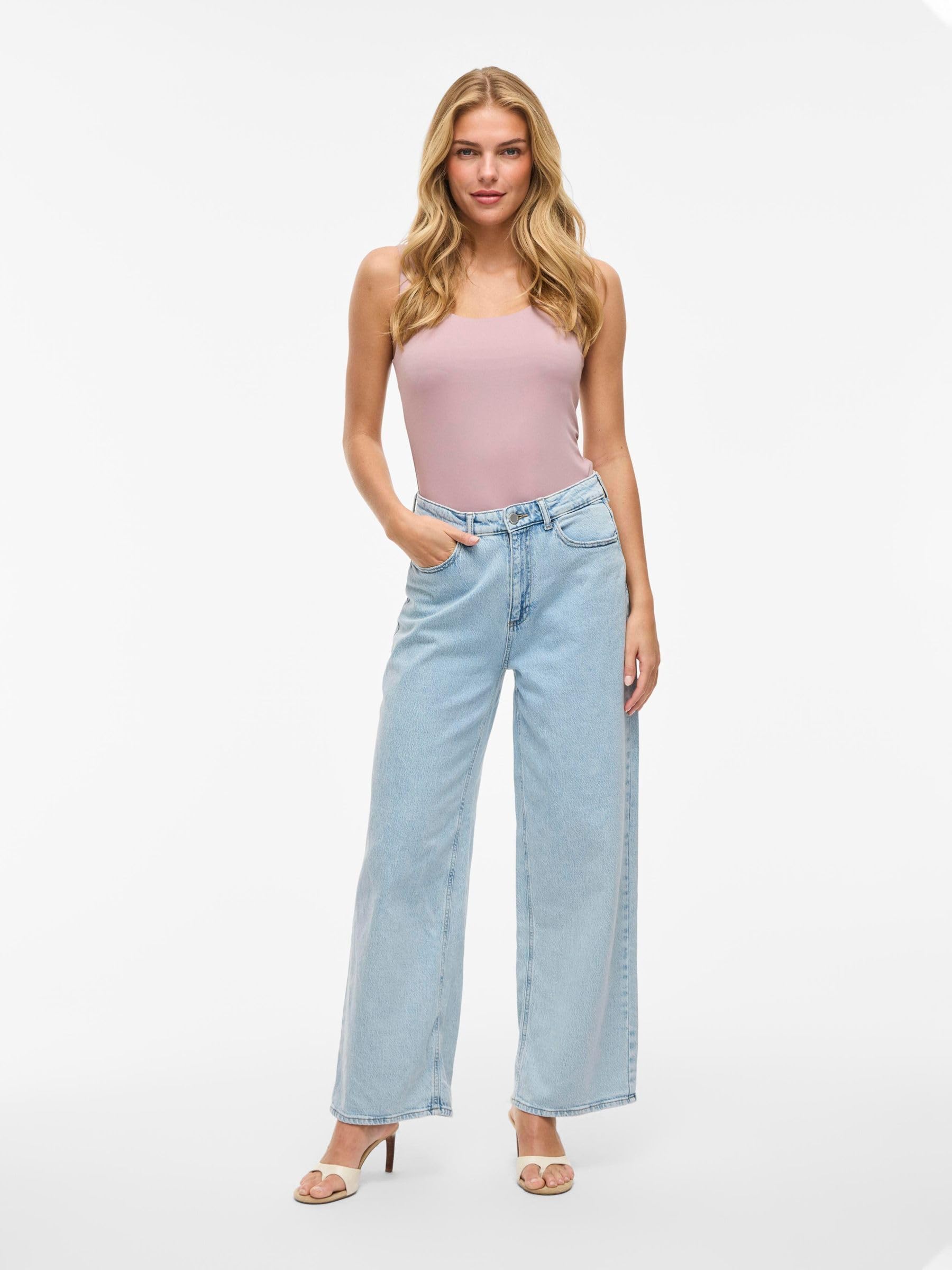 VILA Women's Vifreya Jaf Hw Jeans-Noos