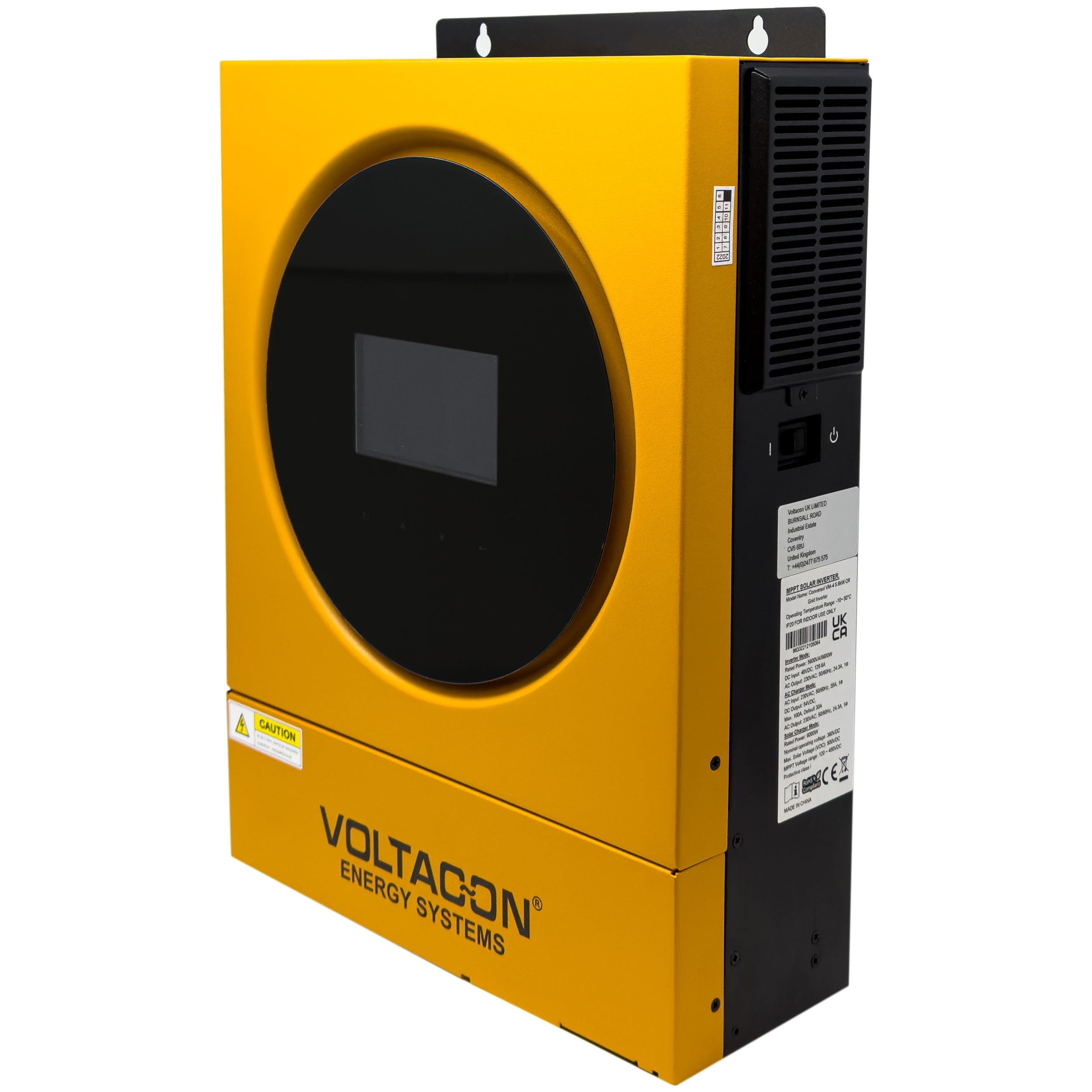 Voltacon Inversor solar fuera de la red 5.6kW 48V MPPT cargador 230VAC Pylontech compatible con Wi-Fi