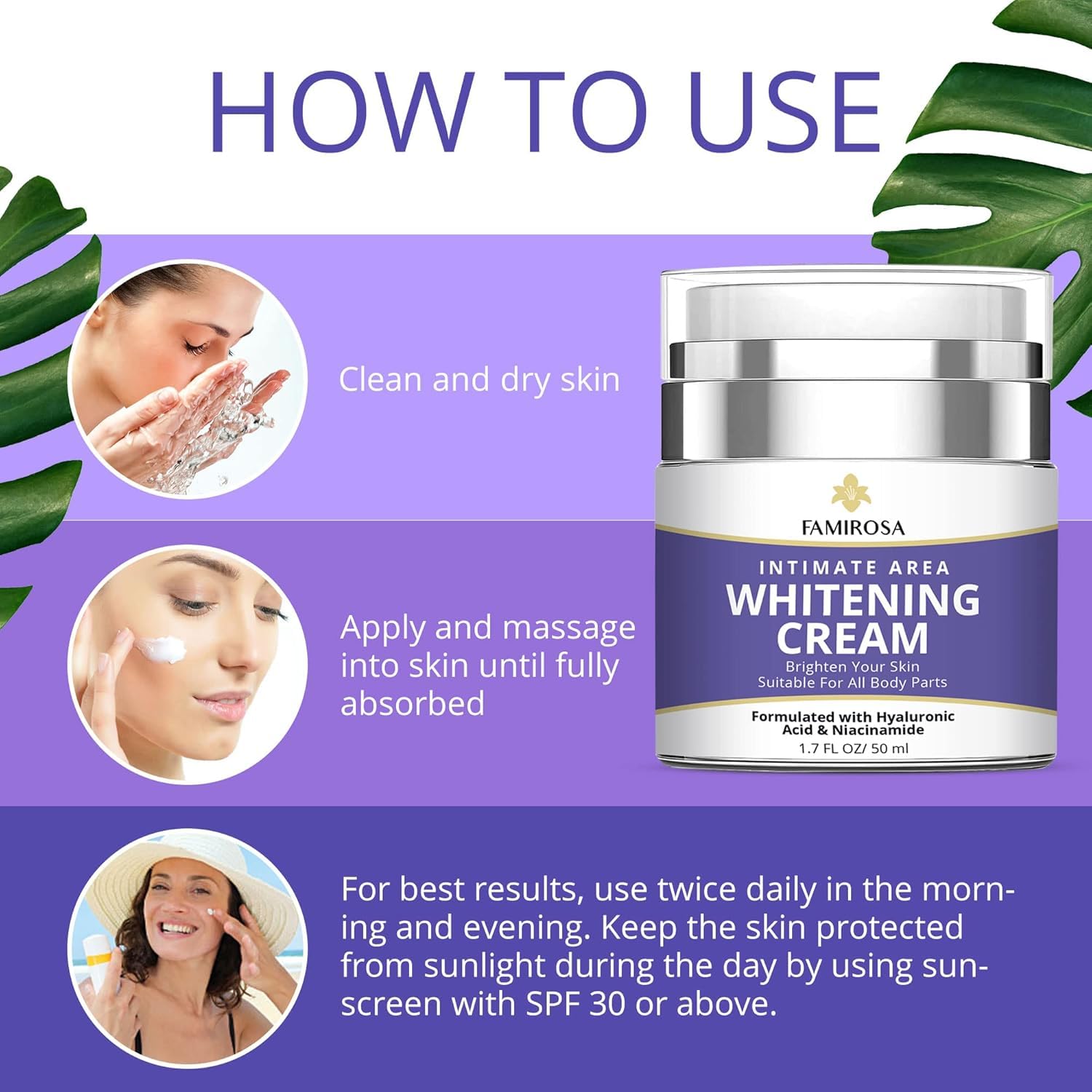 Intimate Area Dark Spot Corrector Cream (2 Pack) for Underarms & Delicate Areas – Moisturizing and Smoothing Cream for Bikini Line, Inner Thighs, Knees & Elbows – Gentle Daily Care Formula