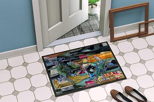 Miniatura 4 de Caroline's Treasures 8917JMAT - Tapete para puerta delantera, 24 x 36 pulgadas, para interiores y exteriores, para entrada, antideslizante, lavable,