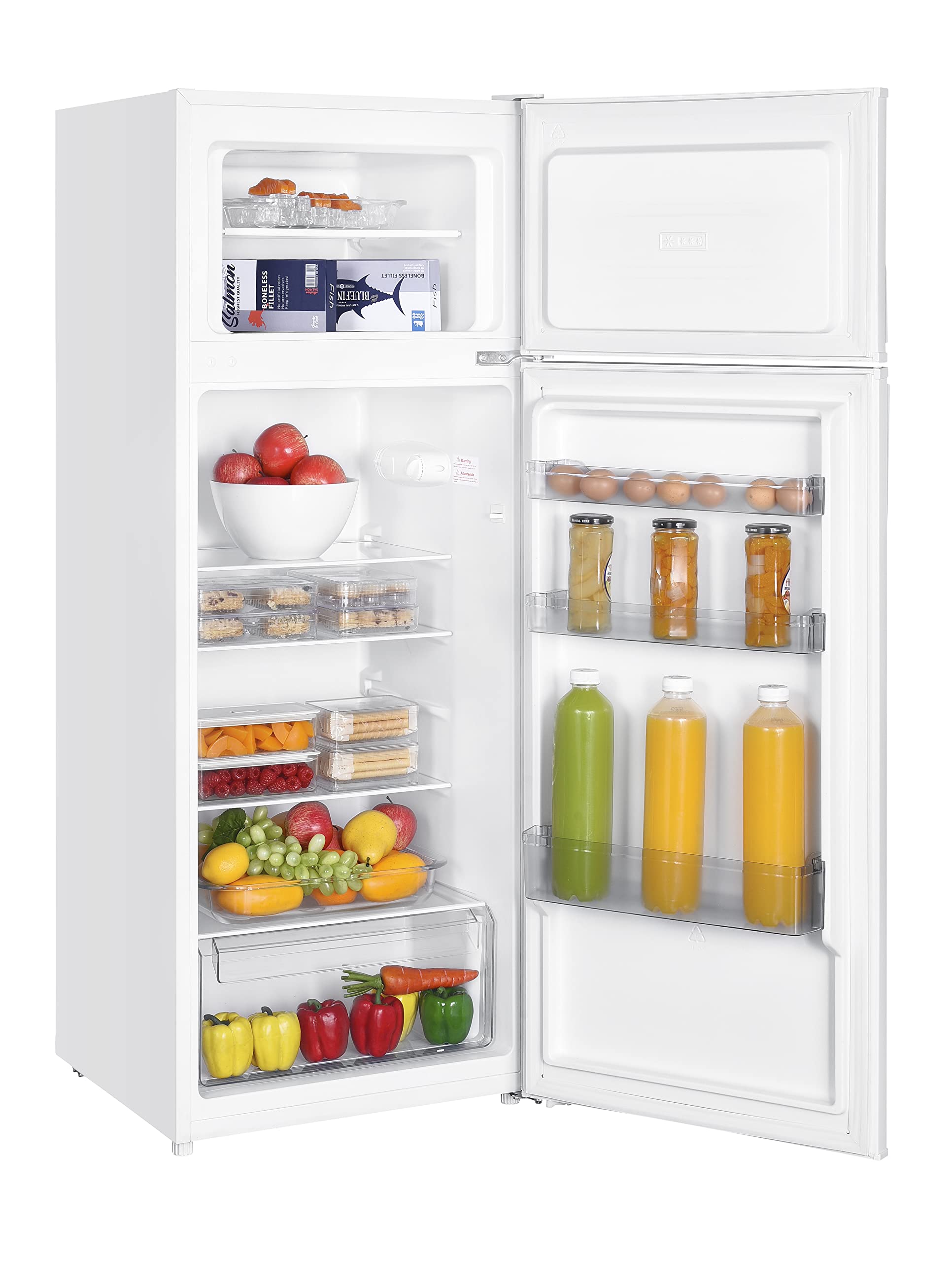 Premiumlevella 7.3 Cu Ft Energy Star, Manual Defrost, Top Freezer Refrigerator, Crisper Drawer, Door Balconies on Fridge.com - View 2