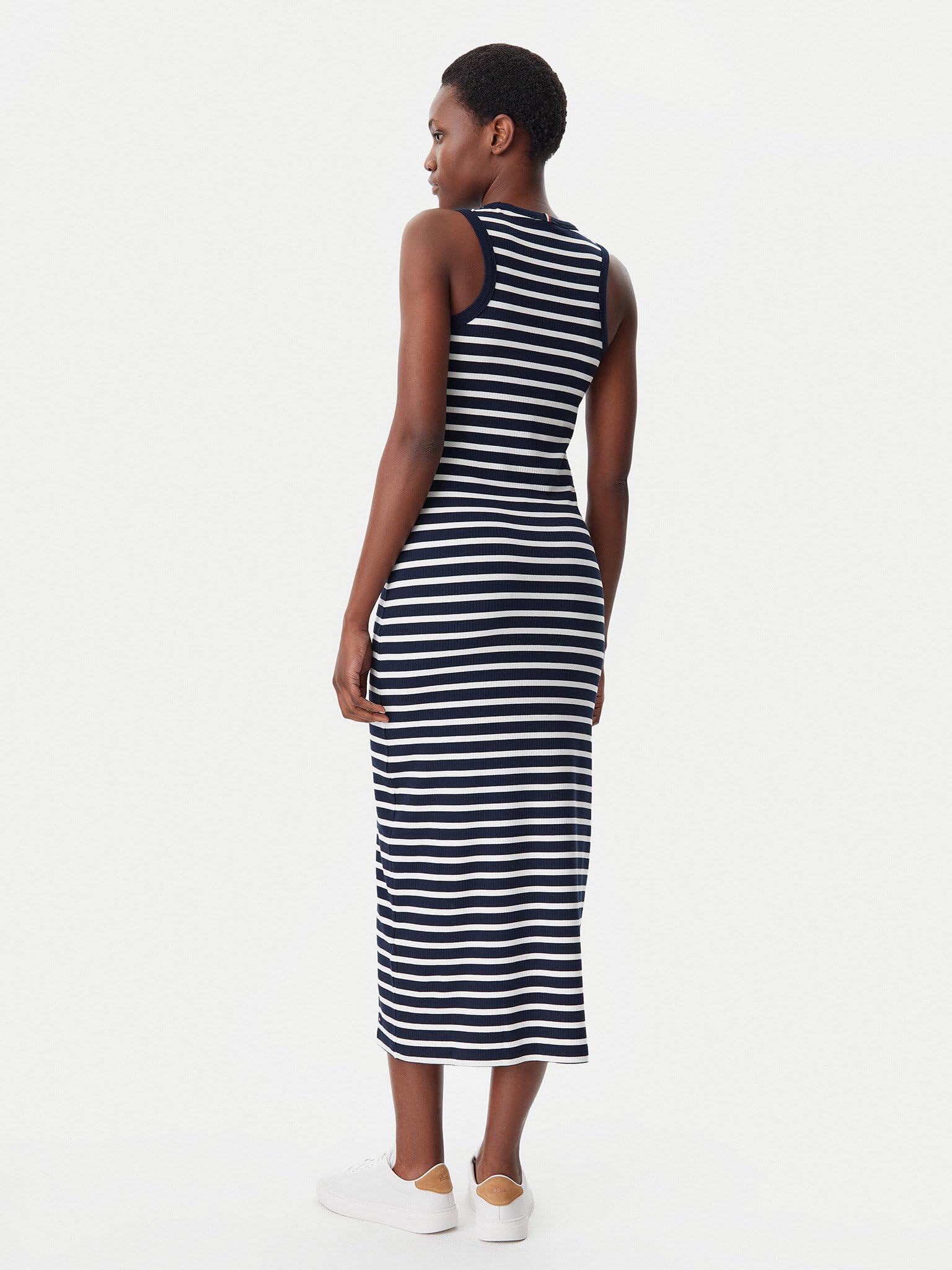 Tommy Hilfiger Damen Kleid Midi Dress Slim Fit