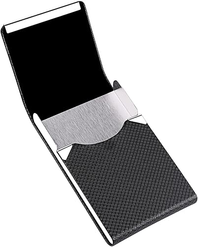 Vista 3 de Tarjetero de lujo de piel sintética y funda para múltiples tarjetas, tarjetero para tarjetas de nombre de negocios, tarjetero para tarjetas