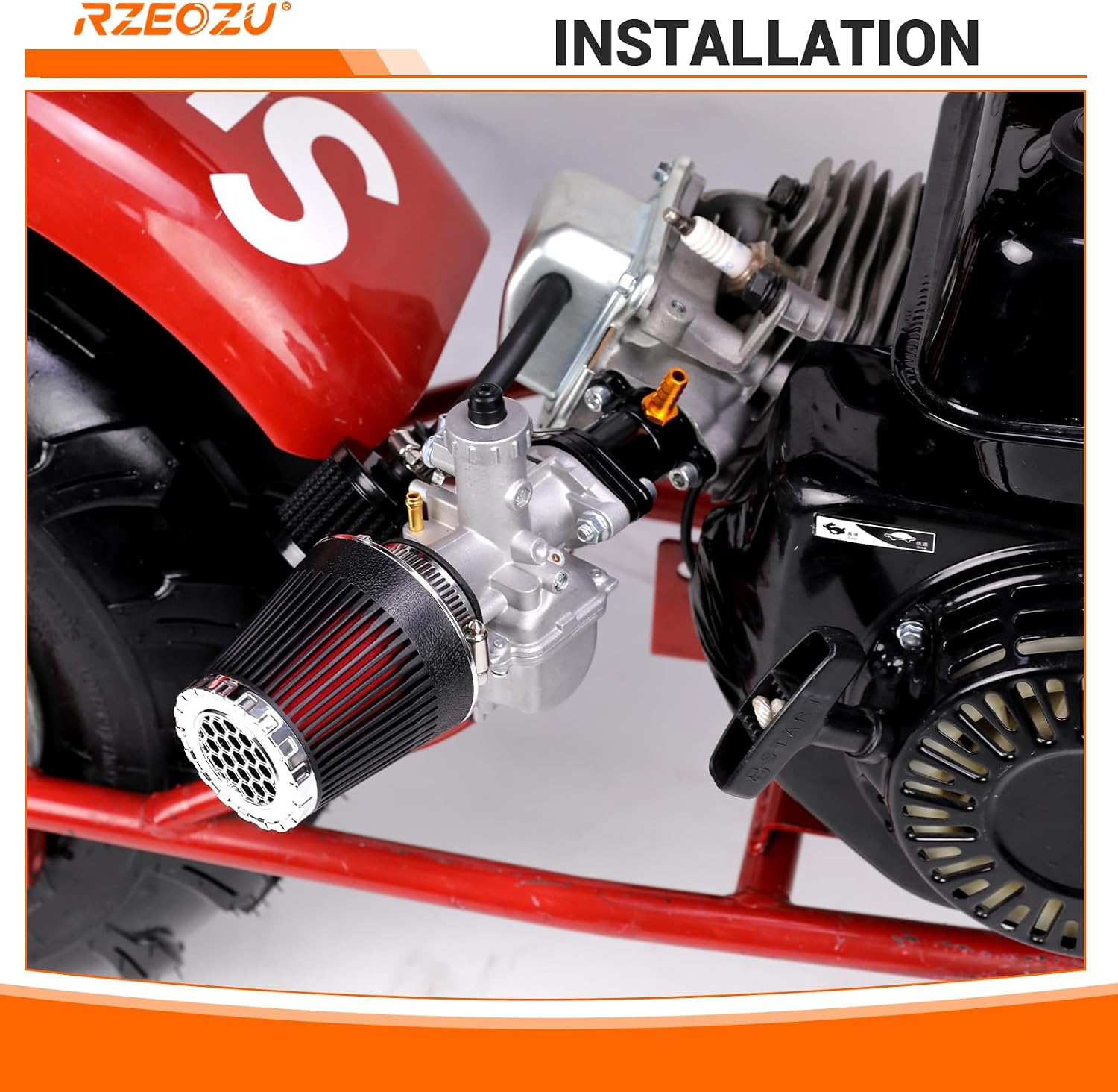VM22 26mm Carb 212cc Carburetor Kit Compatible with Predator 212 224cc 196cc Engine Coleman Minibike CT200U CT200U-EX BT200X Axis M200 Baja Warrior MB200 KT196 Go Kart Parts