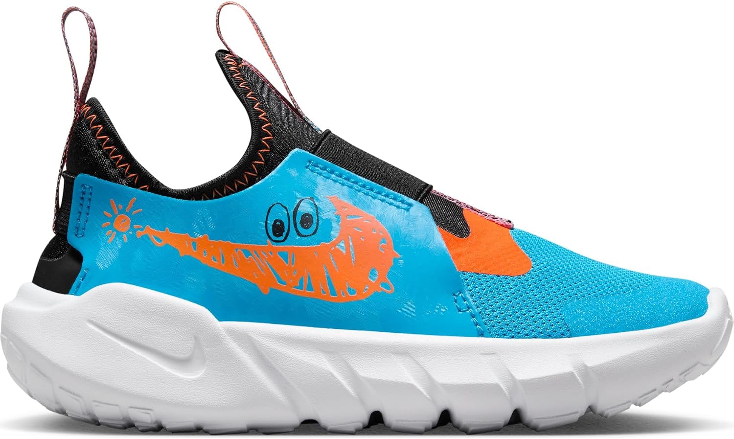 Nike Boy's Flex Runner 2 Lil (Little Kid) Blue Lightning/Total Orange/Black/White 3 Little Kid M