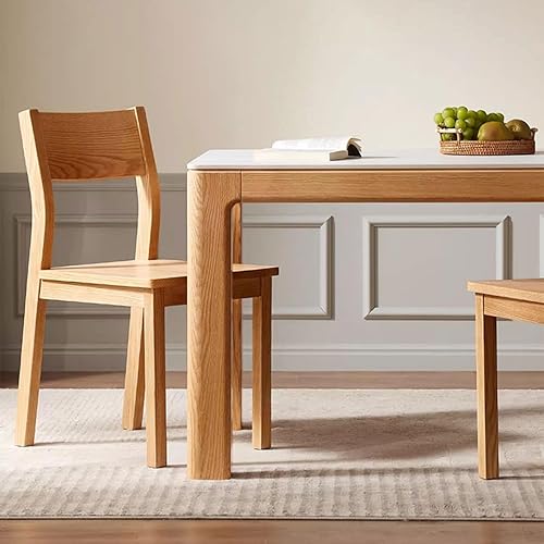 Miniatura 6 de Silla de oficina moderna simple comedor Silla de madera Silla de ocio familiar Silla de oficina sin brazos Color Color de maderaColor nogal Silla de