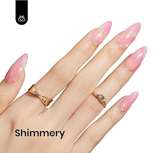 Miniatura 3 de Beetles - Esmalte de uñas de gel rosa exótico, 1 unidad de 0.5 onzas líquidas, esmalte de uñas en gel rosa exótico, lámpara LED UV, esmalte de uñas