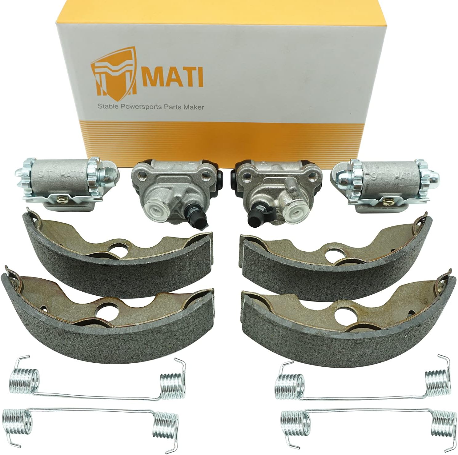 M MATI Front Brake Wheel Cylinders Adjusters Shoes Kit for Honda Recon 250 TRX250 1997-2020 45370-HM8-B41 45350-HM8-B41 06450-HC4-900