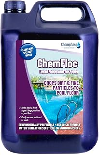 ChemFloc - Liquid Flocculant for Swimming Pools, Hot Tubs, Spa - 5 Litres