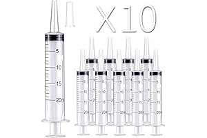 Versatile 10 Pack 20ml Dosage Syringes for Precise Liquid Dispensing