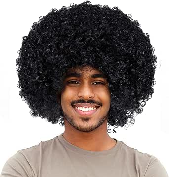 Joy Join Unisex Short Fluffy Afro Wig