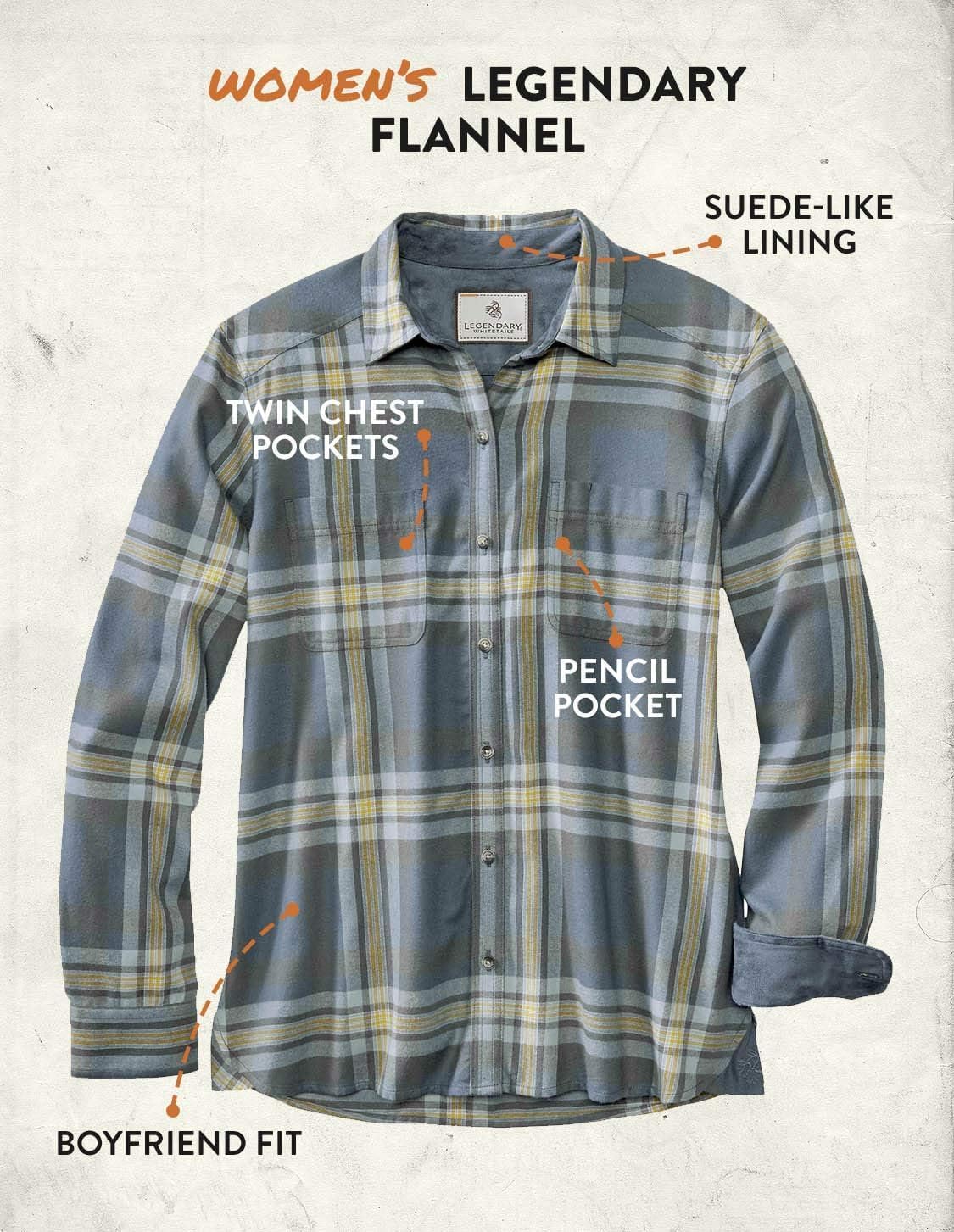 Legendary Whitetails Womens Legendary Flannel Shirt Comfort Fit - Image 6