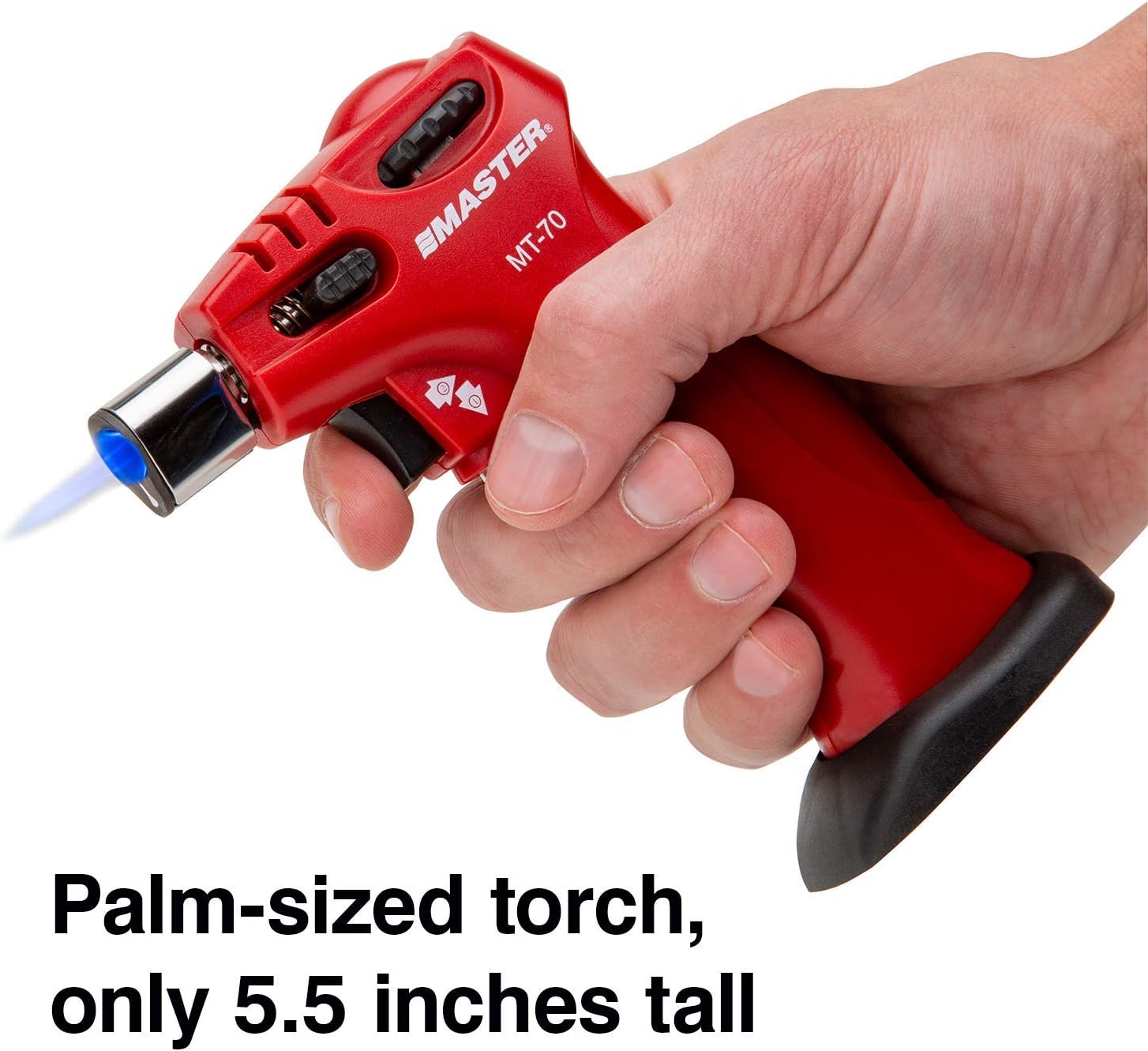 Master Appliance MT-70 Butane Torch - Torch Lighter, Self-Igniting Butane Torch Lighter, Flame Temp up to 2500F, Adjustable Flame, Butane Refill image 3
