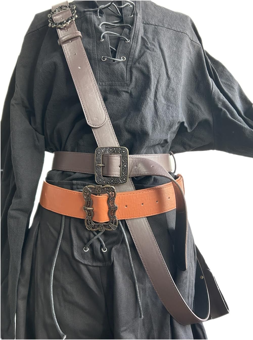 Pirate Belt Costume Adult Men Women Pirates Accessories Outfit Suit Halloween