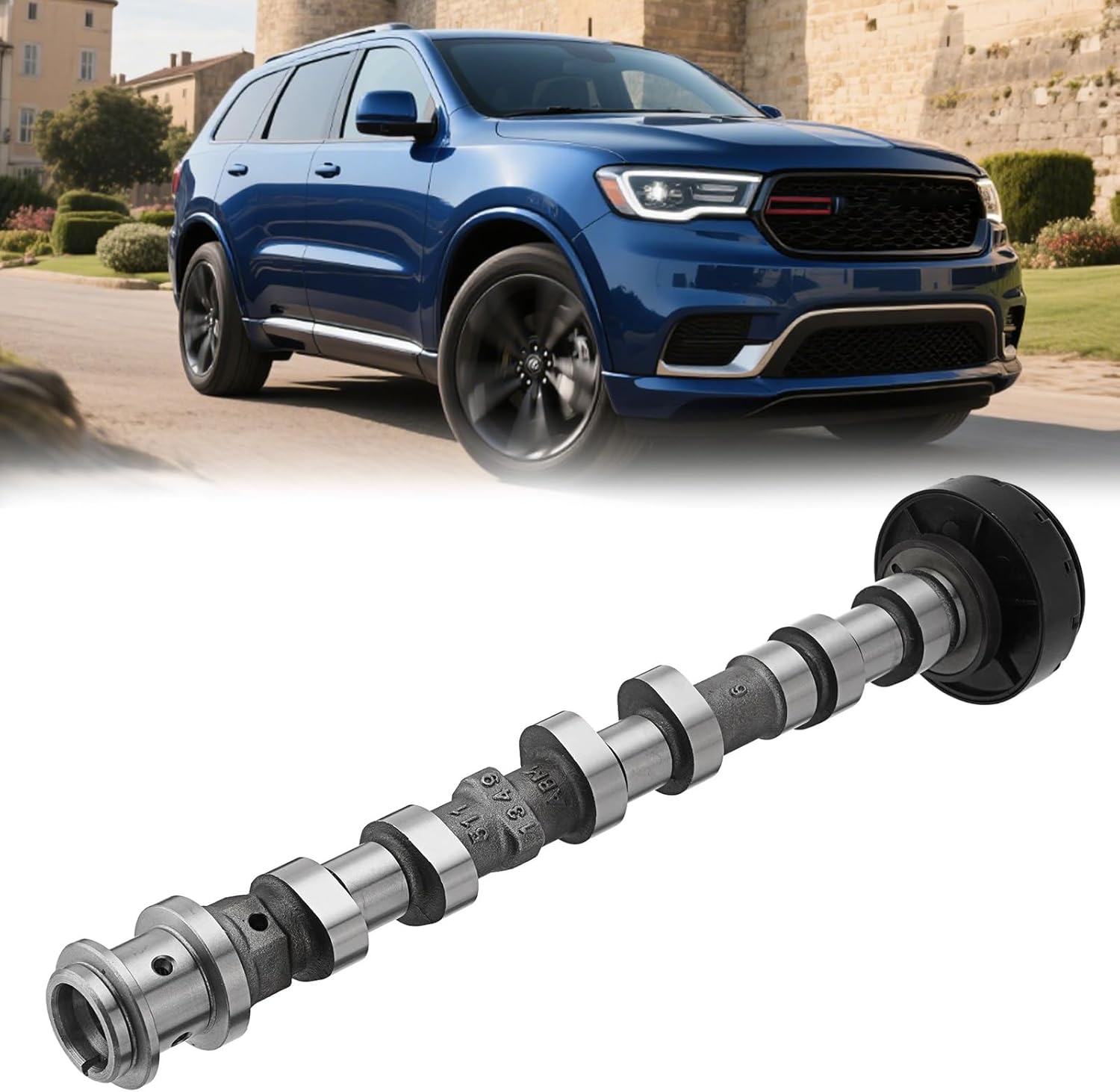 Right Side Exhaust Camshaft for 2016-2024 Dodge Ram 3.6L 5048030AD Enhanced Durability Direct Replacement for Pacifica Ram ProMaster Grand Cherokee WK V6 Engine Smooth Valve Operation