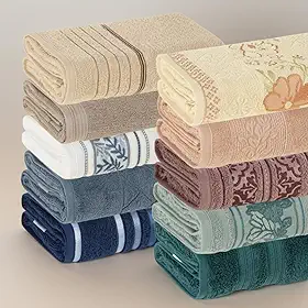 Kit 6 Toalhas De Rosto Karsten 48x80cm - Modelos Sortidos