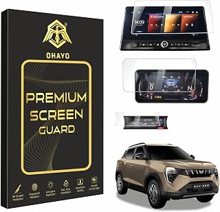 OHAYO Military Strength Screen Protector For Mahindra Strong Protection, Full Screen Edge-to-Edge Cover, Scratch Resistan... Price In India