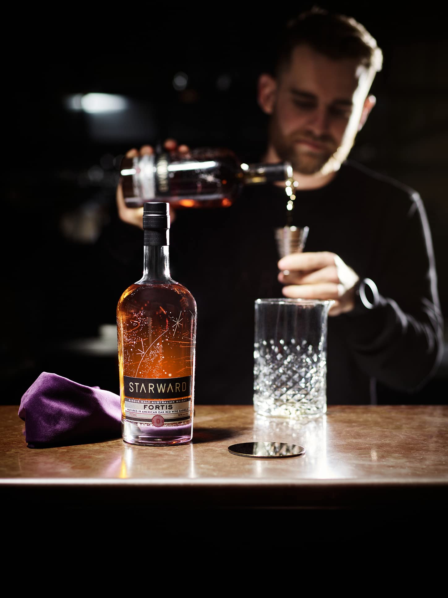 Starward Fortis | Single Malt Australian Whisky | 700ml | 50% Vol. | Aromen von Vanilleschoten | Vollmundiger Geschmack & würziger Nachklang