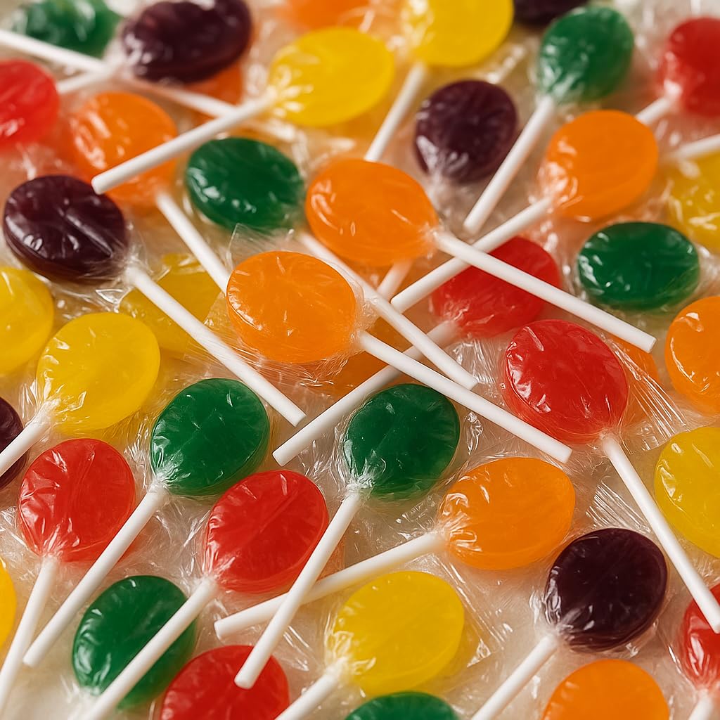 Classic Lollipops – Assorted Fruity Flavors, Individually Wrapped, Long-Stick Hard Candy – 2 lb Bulk Bag