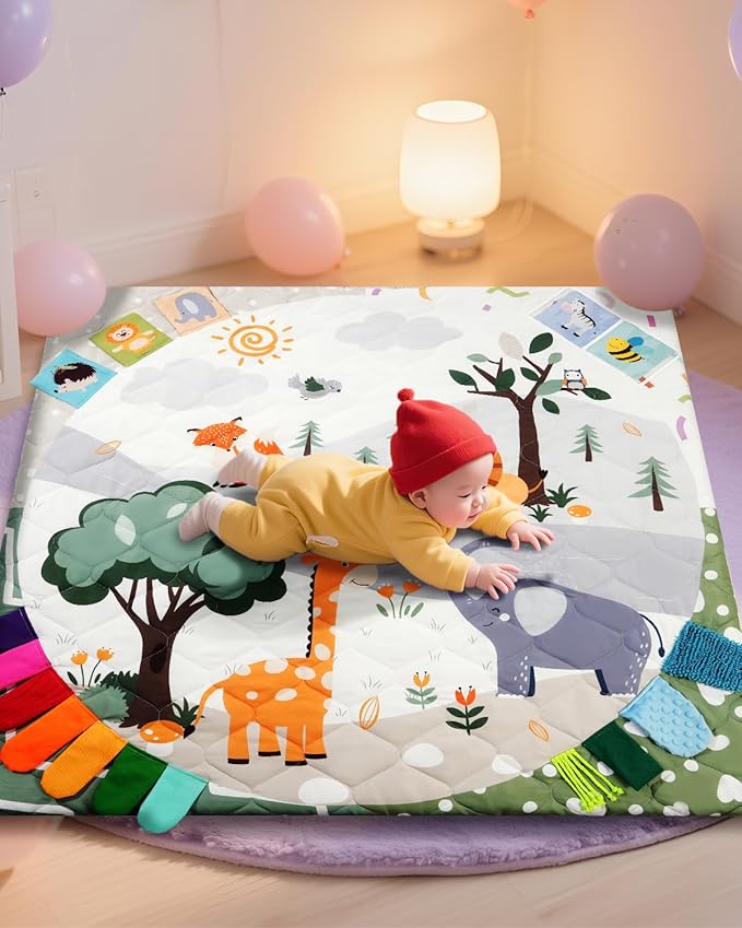 TINYHARBO Alfombra de Juego de Espuma Premium 50x50 para Bebés miniatura 9