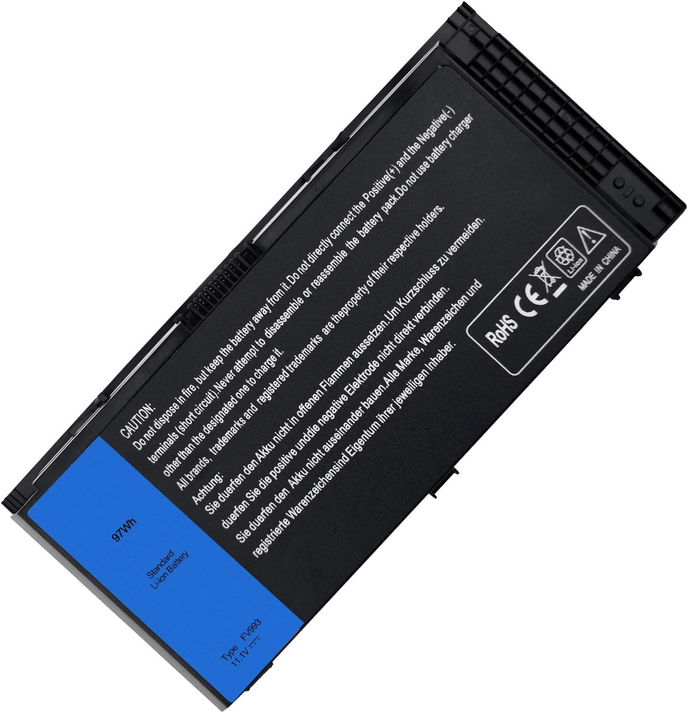 SOLICE New M4800 M6800 FV993 Laptop Battery Compatible with Dell Precision M4600 M4700 M6700 M6600 Series,Fits FJJ4W KJ321 PG6RC V7M28 R7PND Laptop [11.1V 97Wh]-12 Months Quality Assurance (QA)