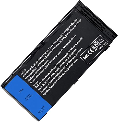 SOLICE Nueva batería para portátil M4800 M6800 FV993 compatible con Dell Precision M4600 M4700 M6700 M6600 Series, compatible con portátiles FJJ4W