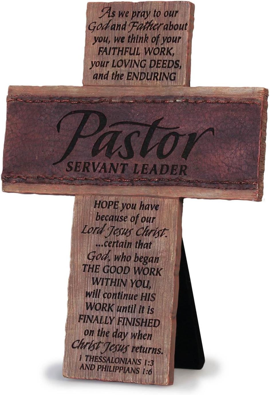 Lighthouse Christian Products Pastor Servant Leader Wall/Desktop Cross, 5 3/4 x 8
