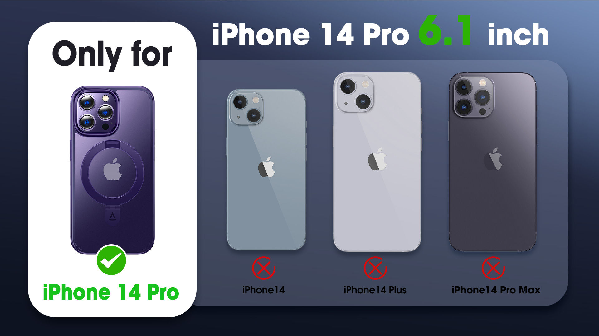 Amazon.com: Alphex Invisible Stand for MagSafe iPhone 14 Pro Case