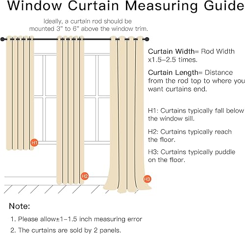 Miniatura 271 de XiDi - Cortinas rosas y grises para dormitorio de niñas, calcomanías de pared de unicornio, cortina verde, oscurecimiento de habitación, opaca, 63