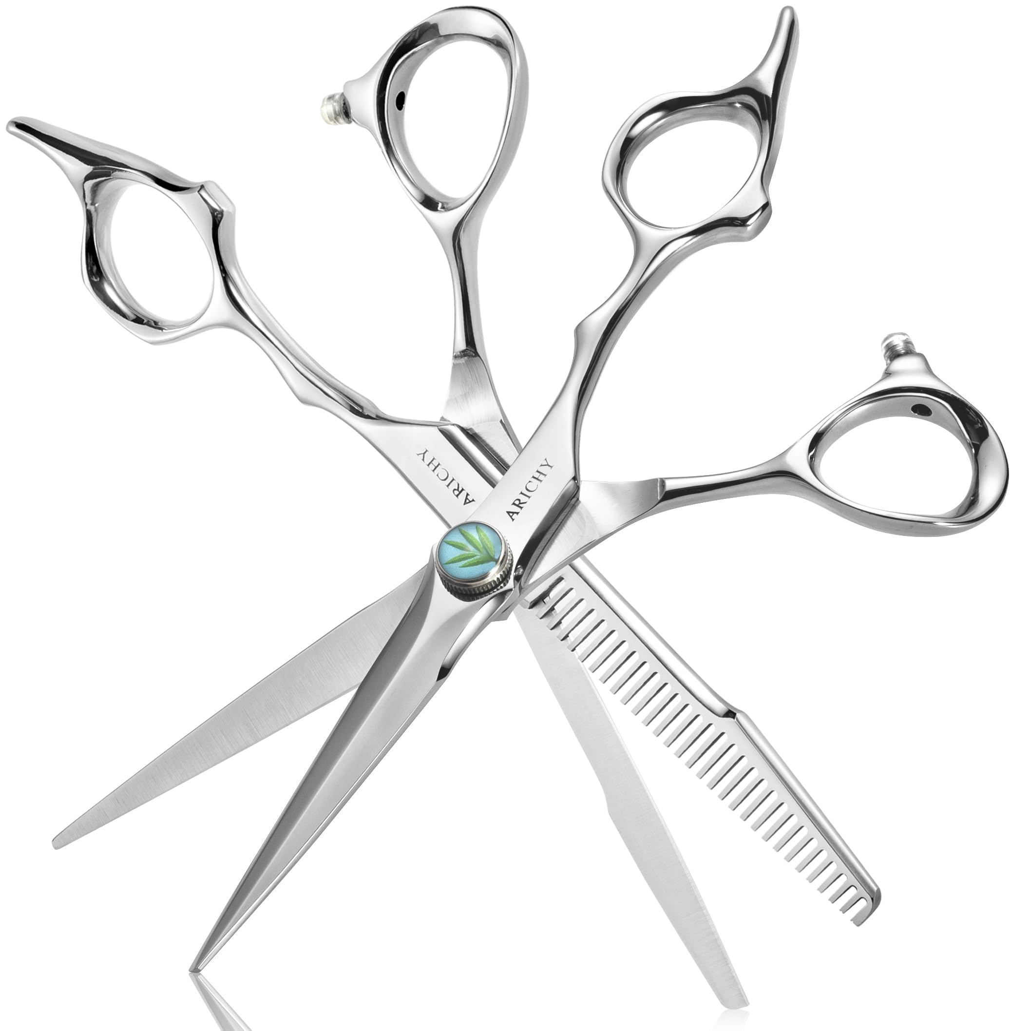 SHUNSRSW Professional 6.7" Thinning Scissors with Extremely Sharp Blades.Thinning Scissors are made of 440C steel - Image 2