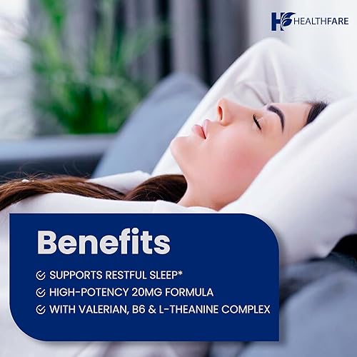 Miniatura 4 de Melatonina de 20 mg  150 tabletas  Complejo con L-teanina, raíz de valeriana y vitamina B6  Fórmula vegetariana  Sin OMG  Sin gluten  Fabricado en