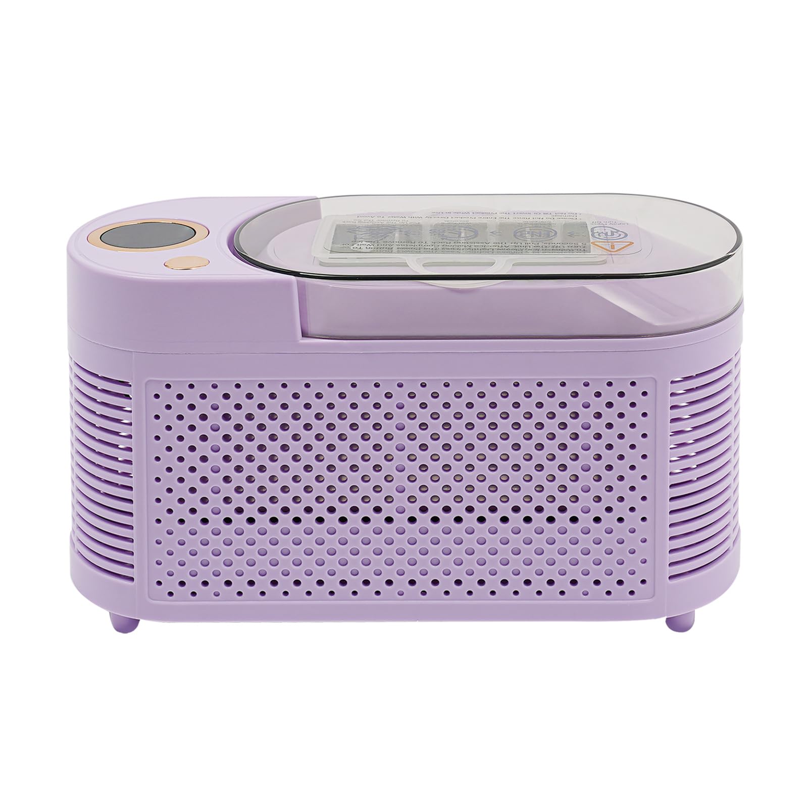 Máquina para hacer cubitos de hielo, 12 V, minimáquina de hielo para encimera, compacta para casa/coche/viajes (morado)