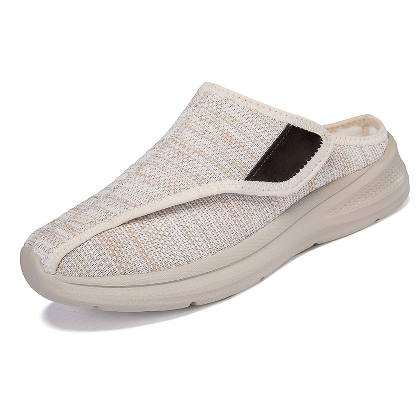 Generisch Zapatillas de invierno con forro polar cálido para mujer, para interior y exterior, con cierre de ajustable