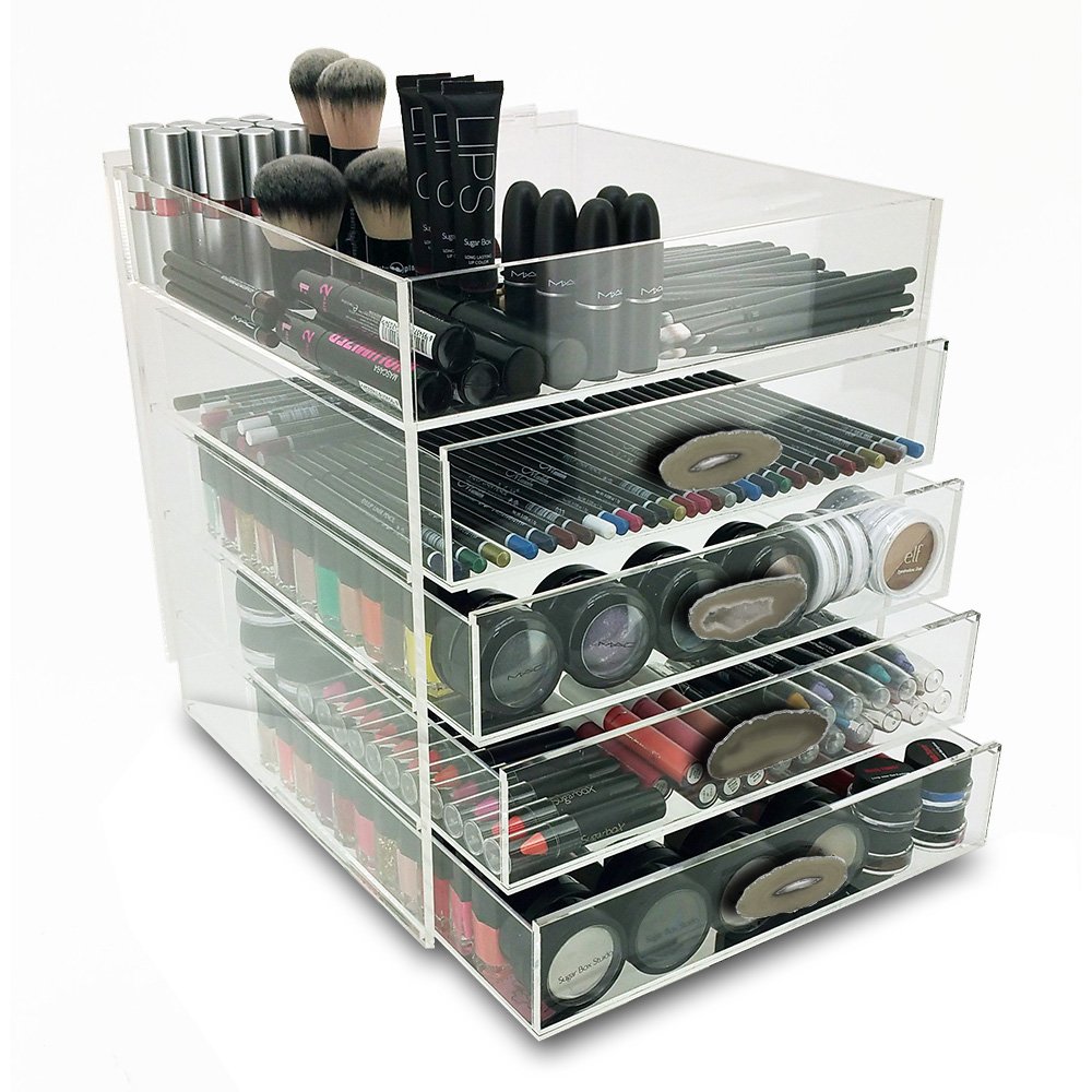 OnDisplay Paris - Organizador de cosméticos y maquillaje (acrílico, 5 estantes)