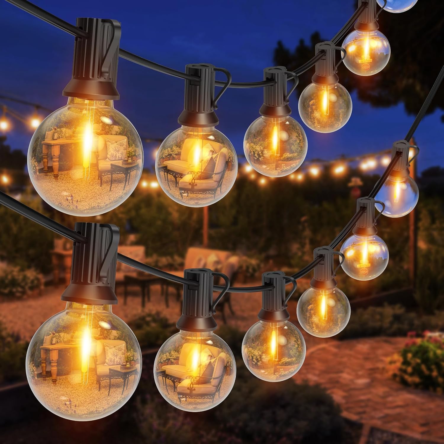 Romwish Outdoor String Lights