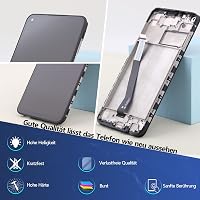 RongZy LCD Kijelző Xiaomi Redmi Note 9/10X 4G Telefonhoz - Érintőképernyős Digitalizáló Fekete Kerettel, Szerelési Eszközökkel 6