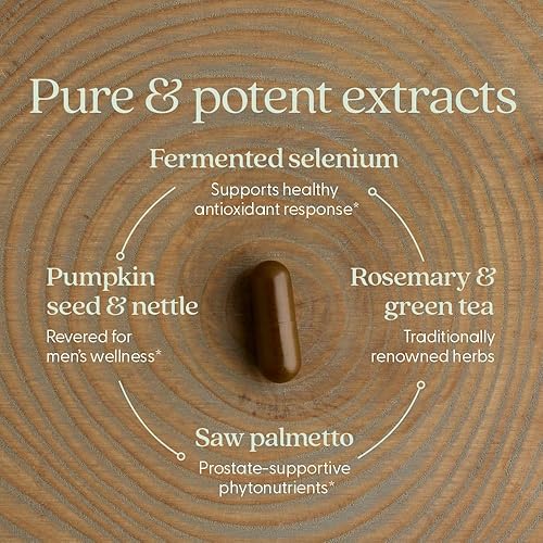 Miniatura 3 de New Chapter Prostate Supplement - Prostate 5LX™ with Clinical Strength Saw Palmetto + Fermented Selenium for Men’s Wellness - 180 ct Vegetarian