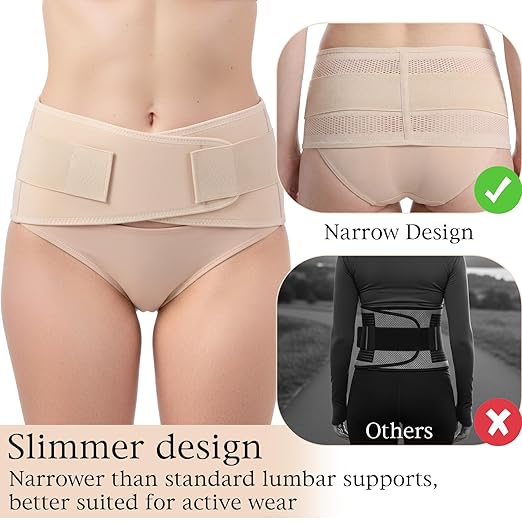 Faja lumbar ajustable transpirable, soporte para cadera, talla L miniatura 5