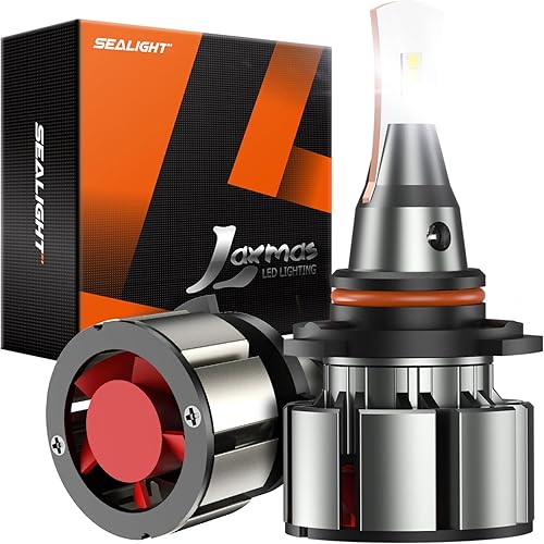 Vista 21 de SEALIGHT Bombillas X4I H13/9008, bombillas antiniebla para faros delanteros H13, 70,000 lm, con anillo de bloqueo ajustable, ventilador