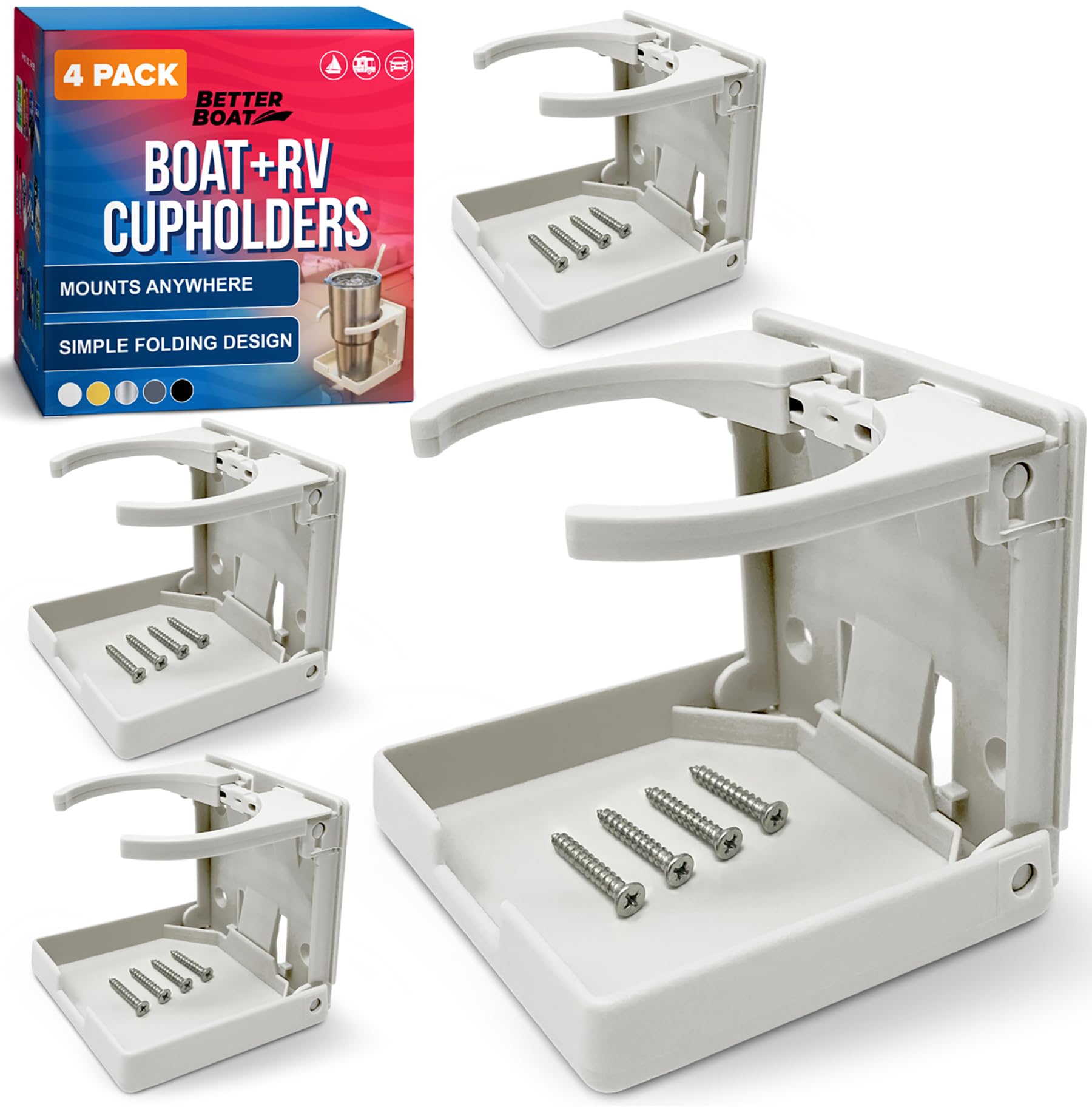 Better Boat Folding Drink Holders