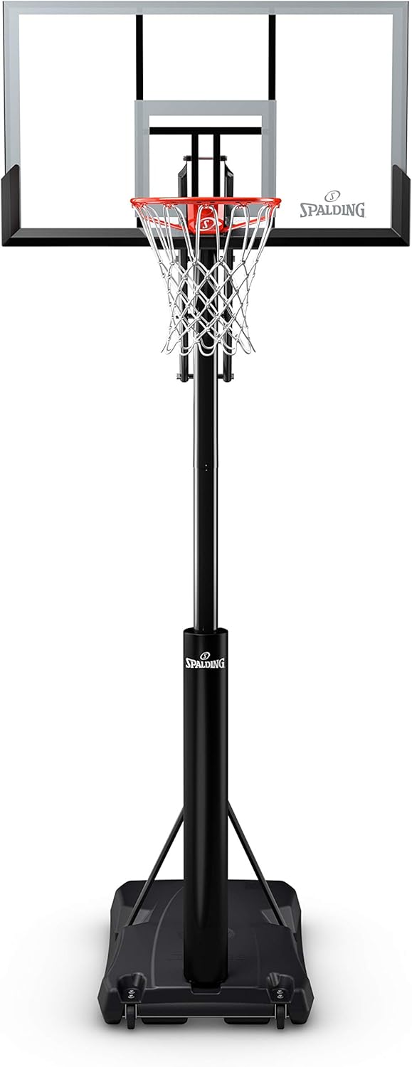 Spalding 54" Hercules Acrylic Portable Basketball System Gray, Portable
