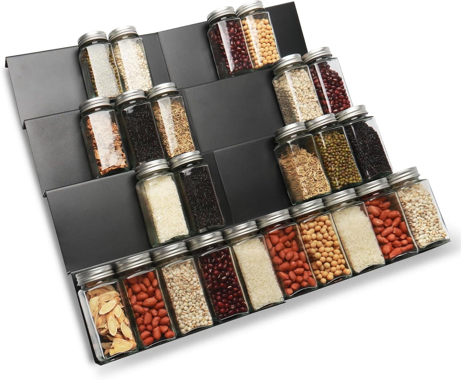 Spice Rack Organizer for Drawer, 8pcs Adjustable Expandable