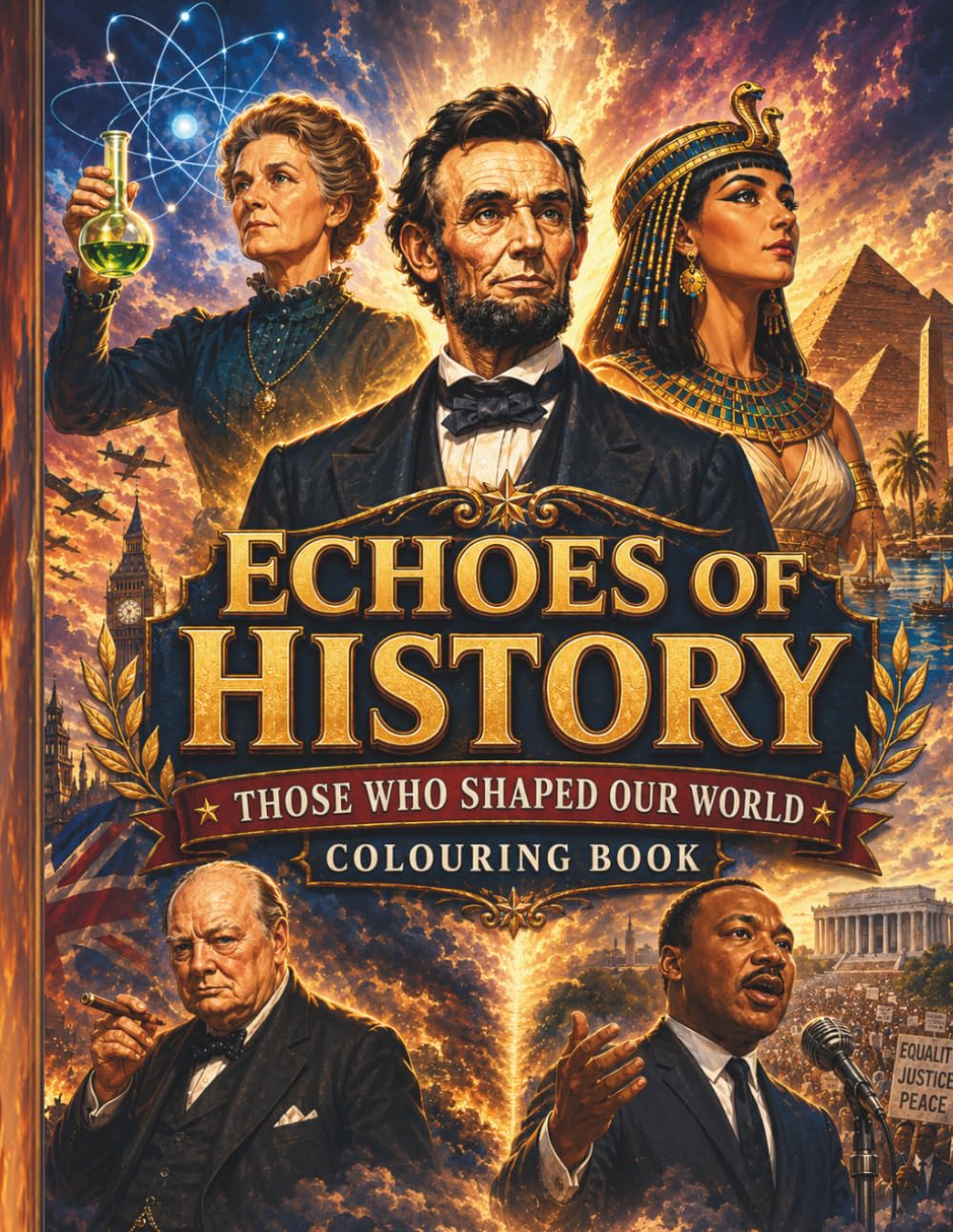 Echoes of History. Colouring Book: Legendary Figures and Defining Moments Await Your Creativity (Silly Goose publishing)