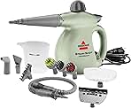 BISSELL® Steam Shot™ OmniReach handheld portable steam cleaner for tile, grout, windows, bathrooms, kitchens, fabric steaming tool, includes 10 tools