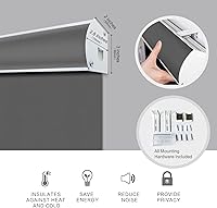 Vista 5 de Persianas enrollables opacas metálicas premium con protección contra los rayos UV impermeables aisladas térmicas hechas a medida para ventanas