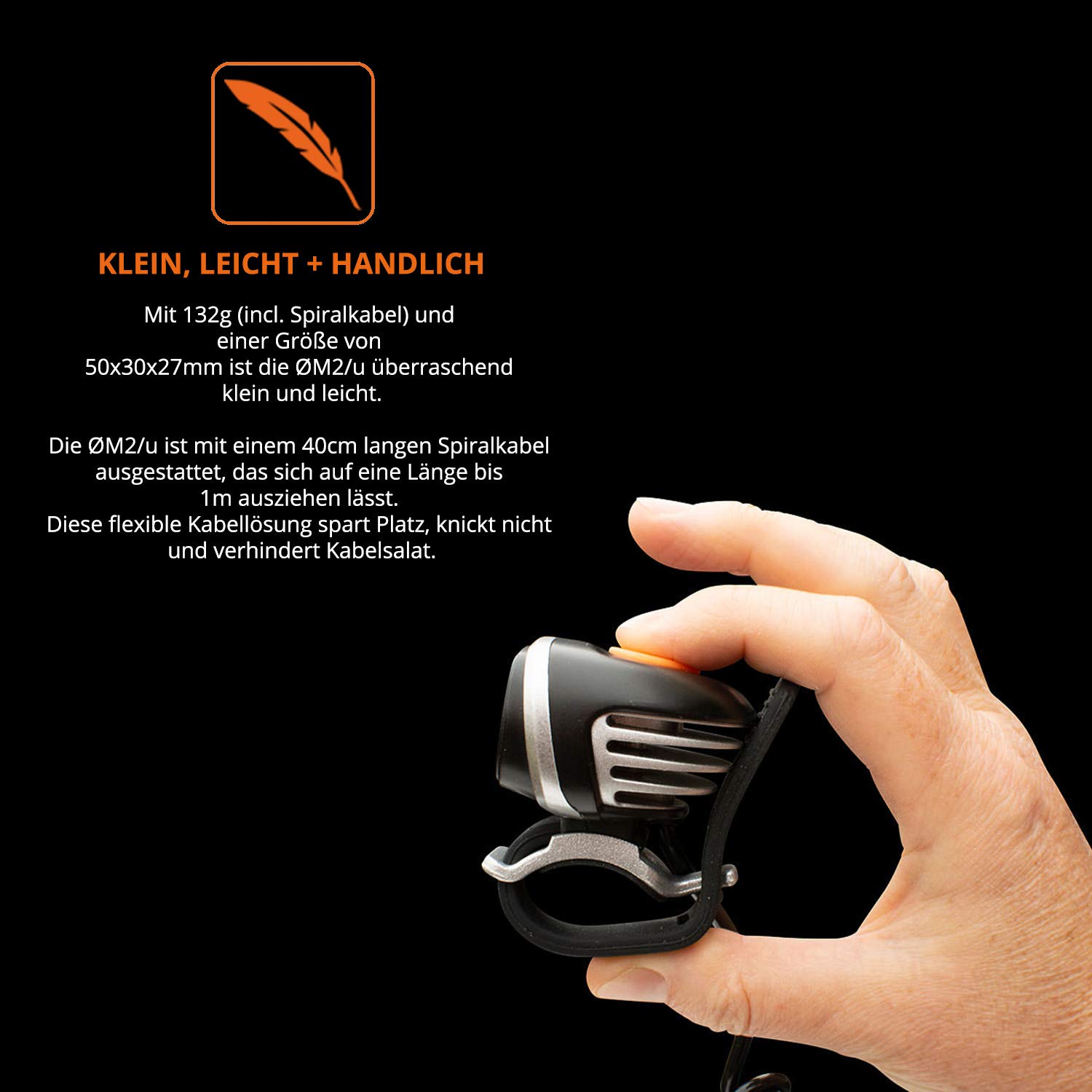 USB lampa czołowa do kasku, lampa sportowa i rekreacyjna o jasności 720 lumenów | 3 tryby świecenia | może być zasilana wszystkimi bankami Power Bankami 5 V z wyjściem 2 A